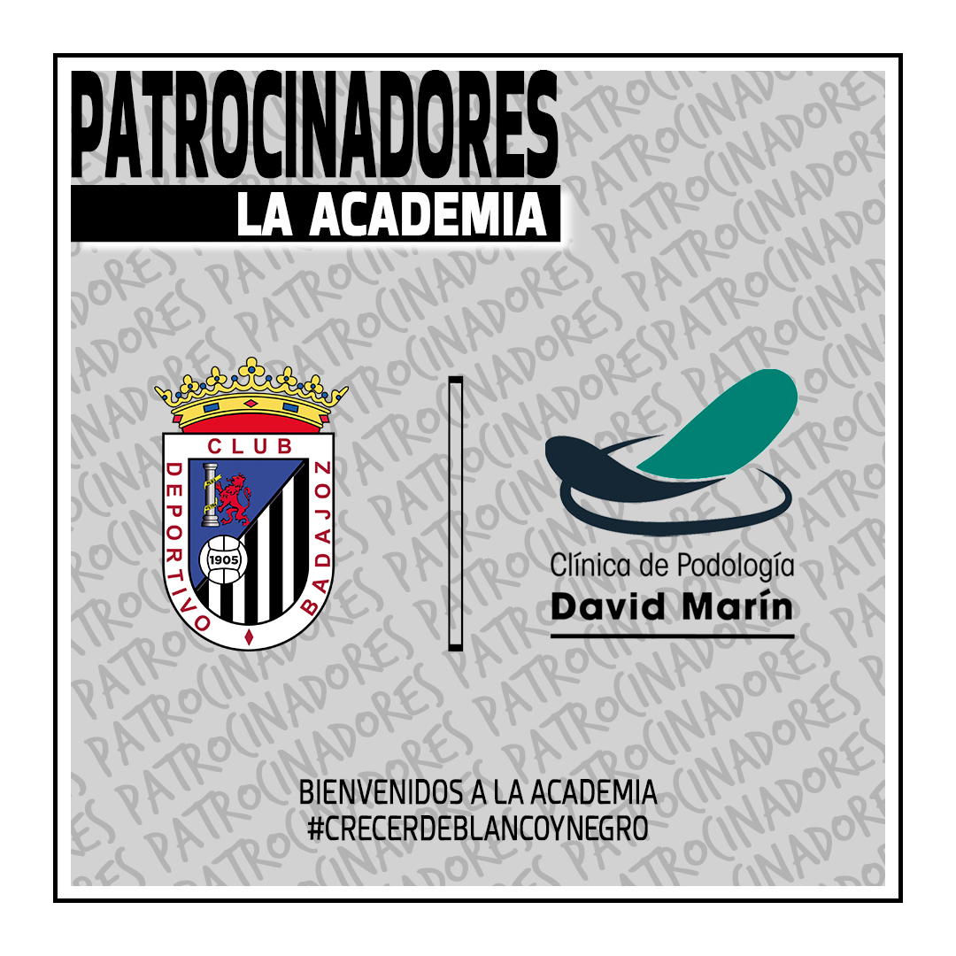 👋𝑩𝑰𝑬𝑵𝑽𝑬𝑵𝑰𝑫𝑶 <a href="/dmarin_podologo/">Clínica de podología David Marín</a>🦶

La Academia y la Clínica de podología David Marín llegan a un acuerdo de colaboración para que los canteranos del club se aprovechen de múltiples ventajas y tratamientos.

🌐podologobadajoz.es

#BienvenidosaLaAcademia