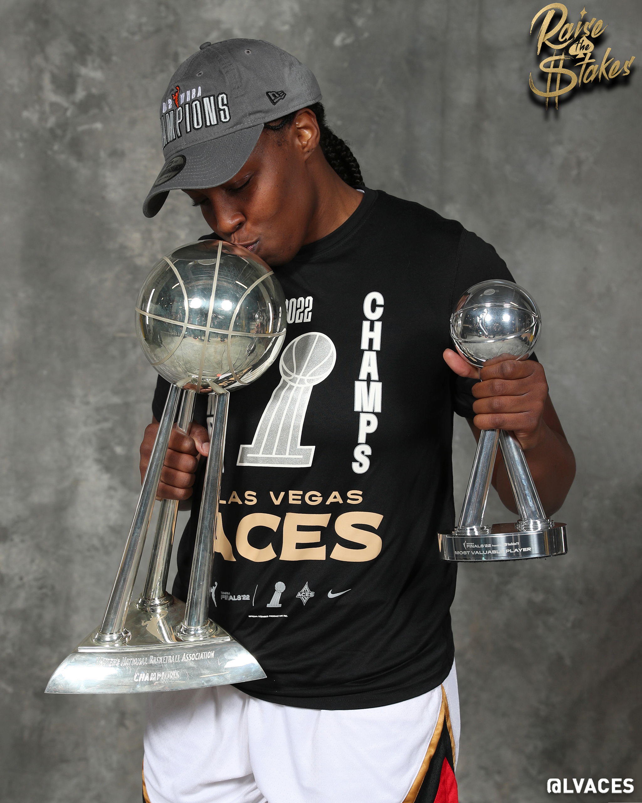 Las Vegas Aces on X: 🏆 2022 @WNBA CHAMP 🏆 2022 FINALS MVP @cgray209 //  #RaiseTheStakes  / X