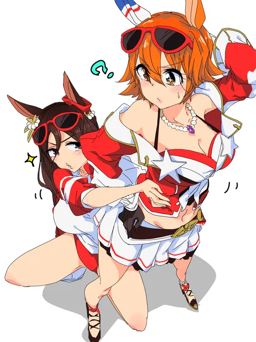 ポージング指導中の同期組 #ウマ娘 #シーキングザパール 