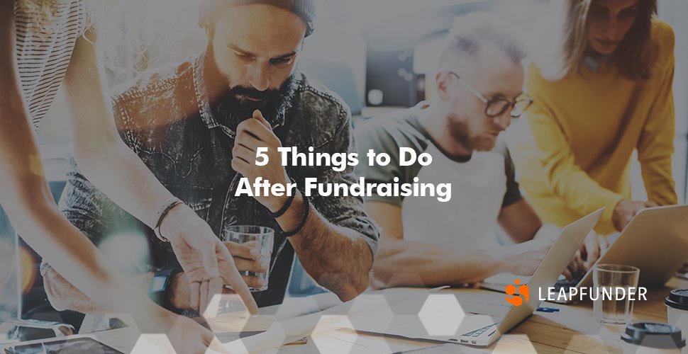 Leapfunder's tweet image. "Professionalise your #reporting, #data and metrics tracking 📊. Invest your time in creating clear dashboards and tracking #KeyMetrics that drive your success 🚀." Find out what to focus on after #fundraising. bit.ly/AfterFundraisi…
