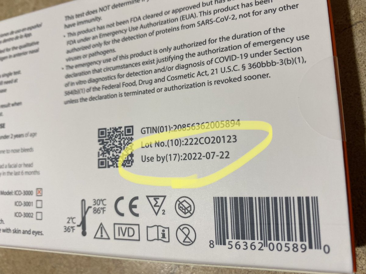 Wendypics's tweet photo. @MassEarlyEdCare an FYI. Received free Covid tests from EEC for the first time this month. They all expired in July. Can we use them? https://t.co/sQrMJtAHmZ