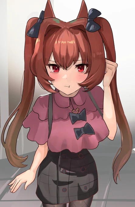 #ウマ娘
「ちょっとあんた遅いんだけど」

ふりふりな服でぷりぷりなダスカ 
