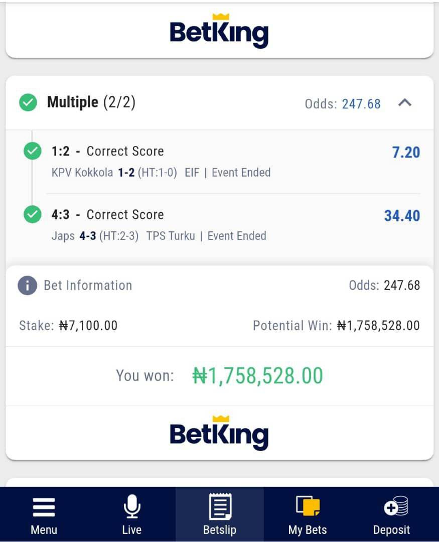 AnnyJacob6's tweet photo. @williamsodds_1   I will never stop subscribing for your games. Thanks a lot for this win Many people have been chatting me asking me if your game is sure, I told them you are the greatest man https://t.co/yfqSb47OnA