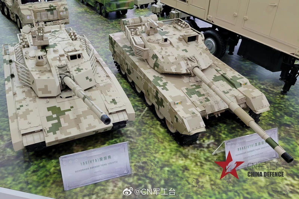 Nickatgreat1220's tweet image. VT-5 Light Tank ‘Pro’ Firing at Shooting Range
Slat Armor Configuration Similar to the One Shown at China Defense Stand #Army2022