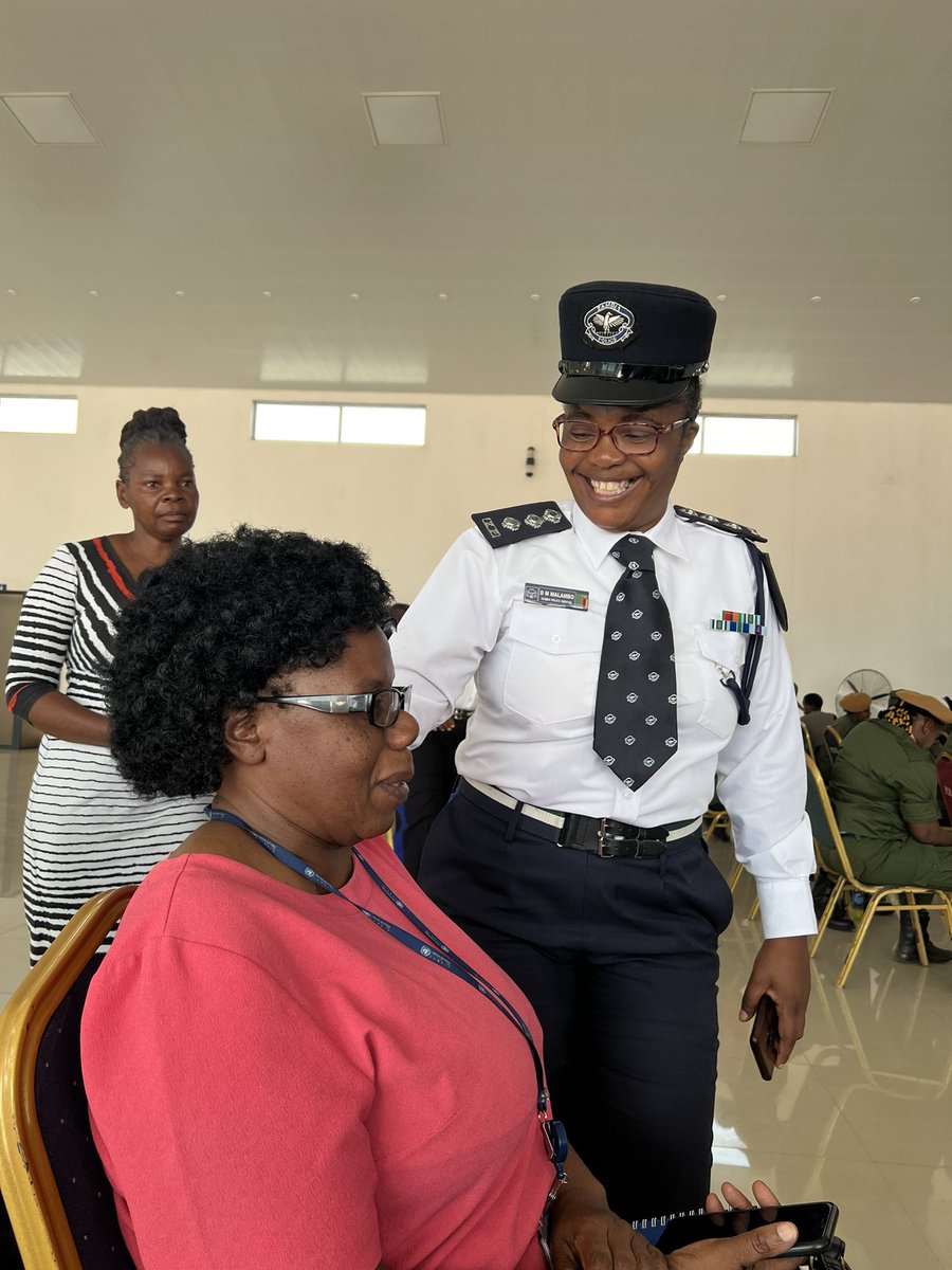 UNDPZambia's tweet photo. [LIVE] This cohort of female peacekeepers, will join under the United Nations Selection Assistance and Assessment Team (SAAT) to contribute the political and social stability of the global community — by contributing to safer societies for all people towards #SDG16 https://t.co/7fzjtNYqVc
