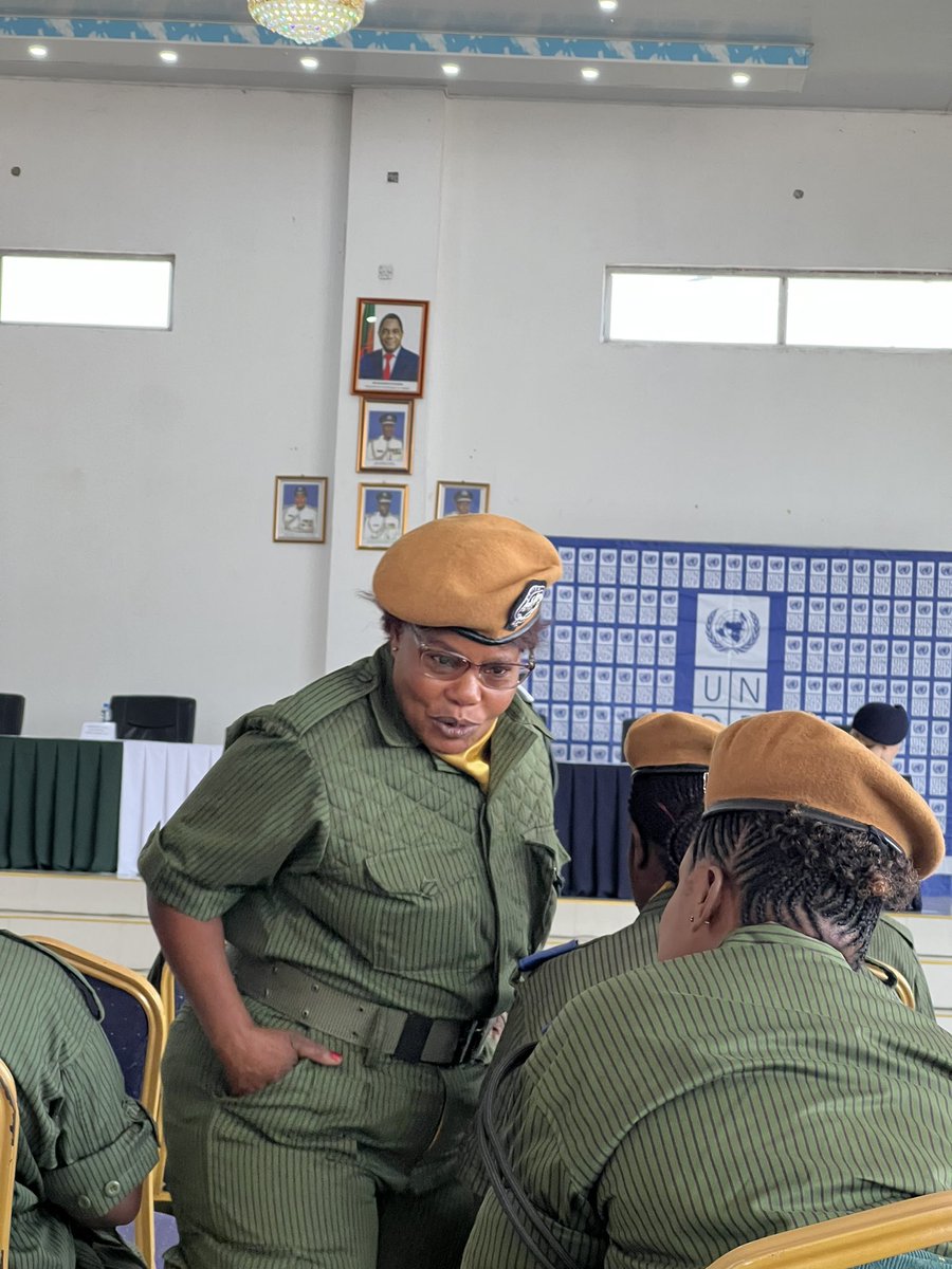 UNDPZambia's tweet photo. [LIVE] This cohort of female peacekeepers, will join under the United Nations Selection Assistance and Assessment Team (SAAT) to contribute the political and social stability of the global community — by contributing to safer societies for all people towards #SDG16 https://t.co/7fzjtNYqVc