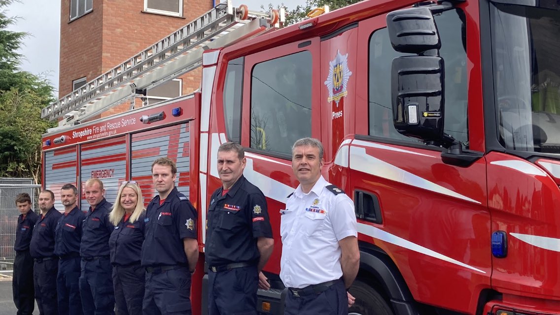 Prees Fire Station tweet media