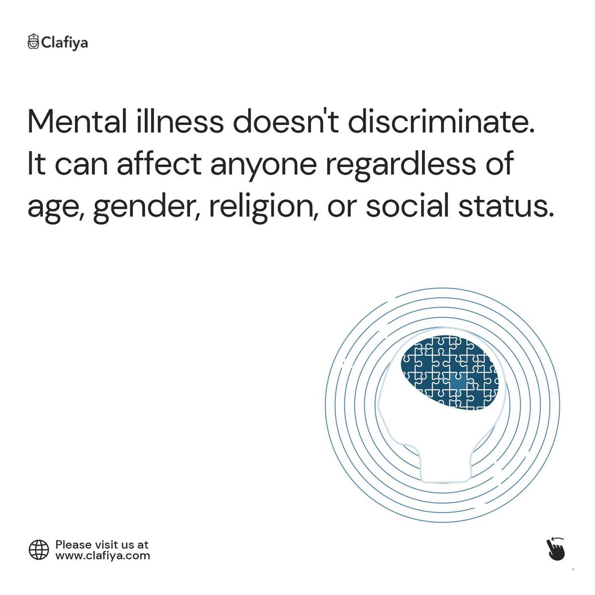 clafiya's tweet photo. Mental health is a serious topic. Don't let anyone tell you otherwise.
#Clafiya #ClafiyaCares #Healthtips #Mentalhealth #Fitness #excersises https://t.co/a5XDiUCqGo
