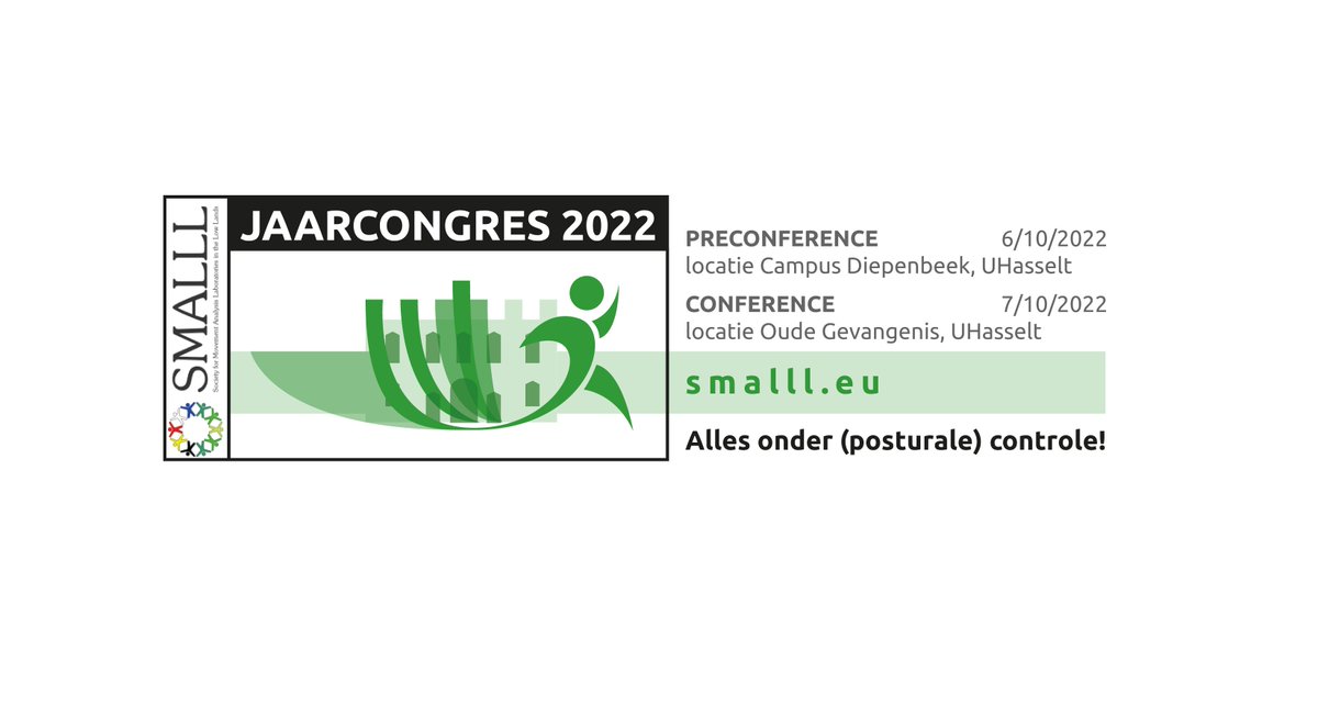 Faculteit Revalidatiewetenschappen (@fac_revalidatie) on Twitter photo Op 6 en vrijdag 7 oktober 2022 wordt het SMALLL congres live georganiseerd. Host van het congres is de <a href="/uhasselt/">Universiteit Hasselt</a>, waar gastheer <a href="/PieterMeyns/">Pieter Meyns</a> je graag ontvangt.
Het thema van het congres is ‘Alles onder (posturale) controle!
Meer weten: uhasselt.be/nl/faculteiten…
#UHasselt #SMALLL Op 6 en vrijdag 7 oktober 2022 wordt het SMALLL congres live georganiseerd. Host van het congres is de <a href="/uhasselt/">Universiteit Hasselt</a>, waar gastheer <a href="/PieterMeyns/">Pieter Meyns</a> je graag ontvangt.
Het thema van het congres is ‘Alles onder (posturale) controle!
Meer weten: uhasselt.be/nl/faculteiten…
#UHasselt #SMALLL