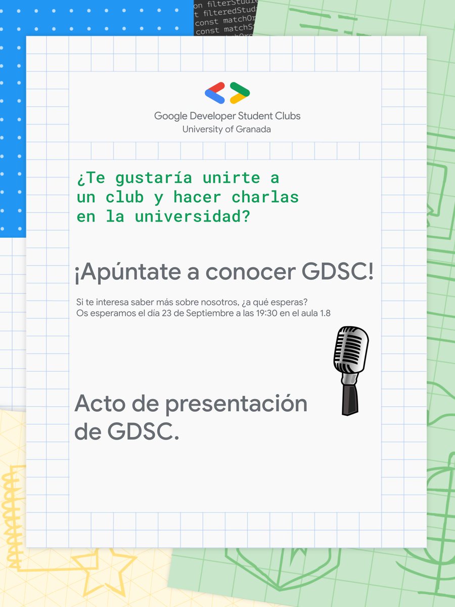 Google Developer Student Clubs - Univ. of Granada tweet media