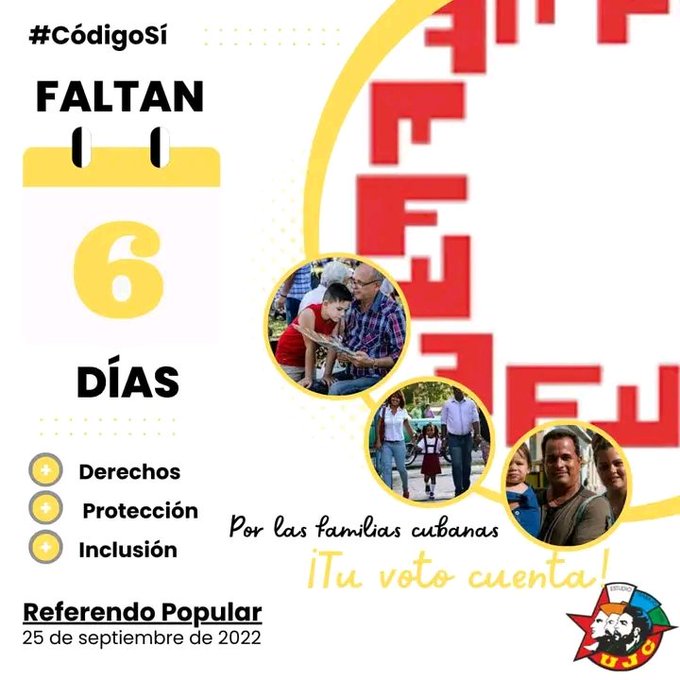 🎯Ya está más cerca el día para refrendar con el apoyo popular el Código de las Familias, un código inclusivo, que suma derechos, que brinda oportunidades y multiplica los afectos.Por esas y otras muchas razones decimos #YoVotoSí #CódigoDeLasFamilias
#FinanzasyPrecios