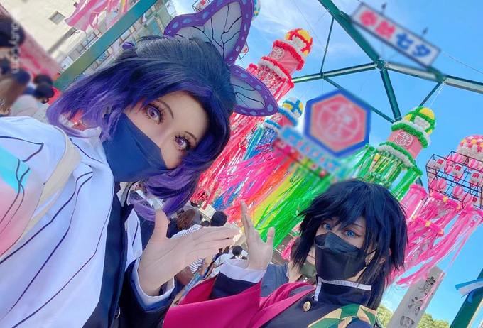 kmt / コスプレ ぎゆしの縁日撮影楽しかった冨岡さん:朔ちゃん #沙来cos 