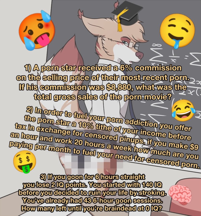 GOONER math. Show your work.