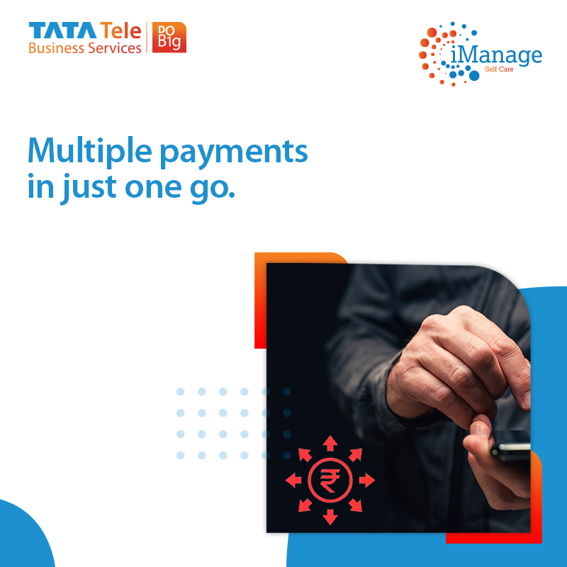 TataTeleBiz's tweet photo. Plan and manage payments seamlessly with iManage that enables bulk payments in one go and much more. 
Know more: https://t.co/Vrv2u7qPGv

#TimeToDoBig #Business #OneStopSolution #Trust #Tata #CX #CustomerService #EasyAccessibility #DoMoreWithImanage https://t.co/yQ2SRJHUUk