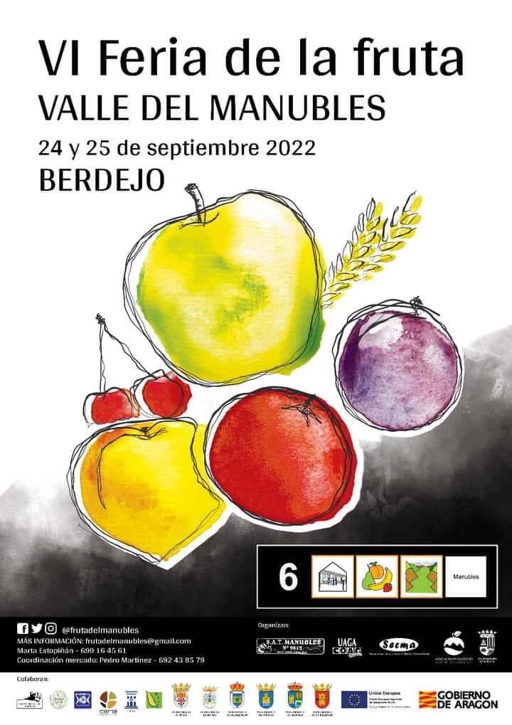 m_mrdc_'s tweet photo. En cinco días comienza la fiesta mayor del Valle del Manubles.
VI FERIA DE LA Fruta del Manubles
Berdejo
24 y 25 de Septiembre
#Berdejo
#FeriaDeLaFrutaDelManubles
#ValleDelManubles https://t.co/wjGjoStmNA