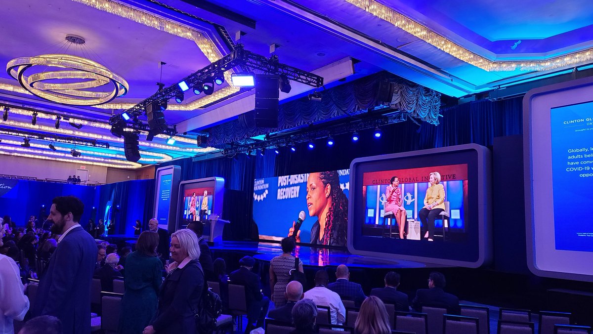 UCNAccess's tweet photo. Getting ready for the Opening Plenary session @ClintonGlobal Initiative conference. We're just getting started and this has already been a productive event. #CGI2022 https://t.co/oolRCFUrL4