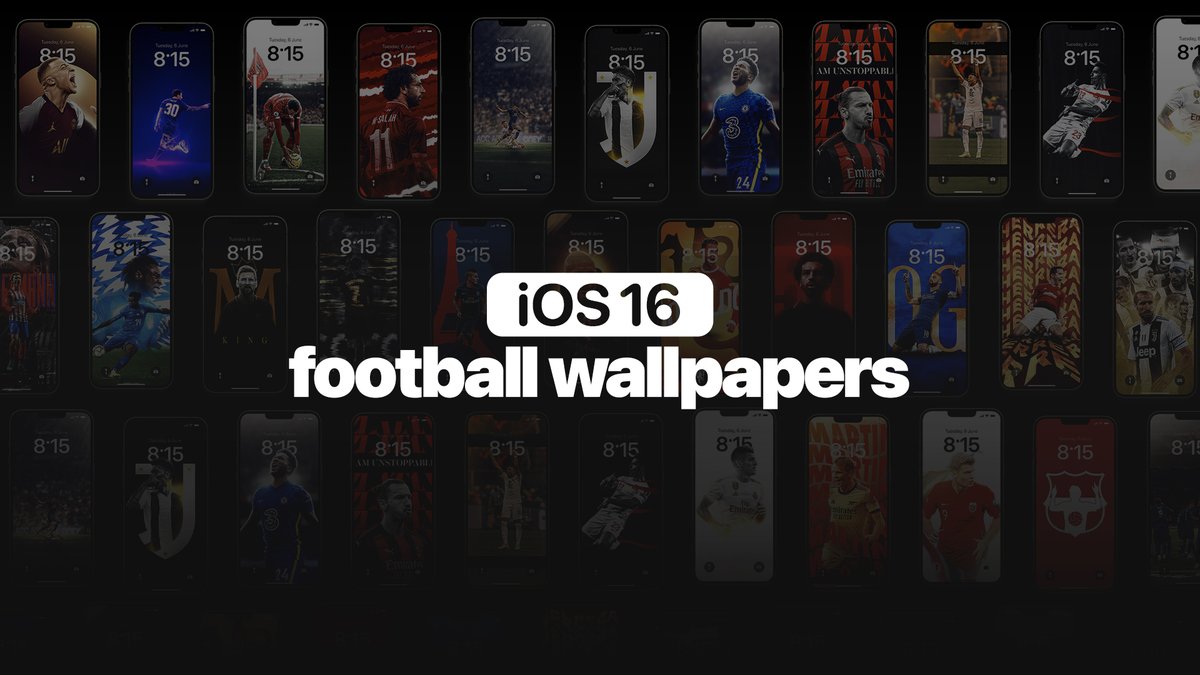 Fredrik on X: 'THREAD  football wallpapers for #iOS16 I've picked some of  my best edits and re-edited them slightly so they'll fit perfectly for the  new iPhone lock-screen (retweets appreciated)  /
