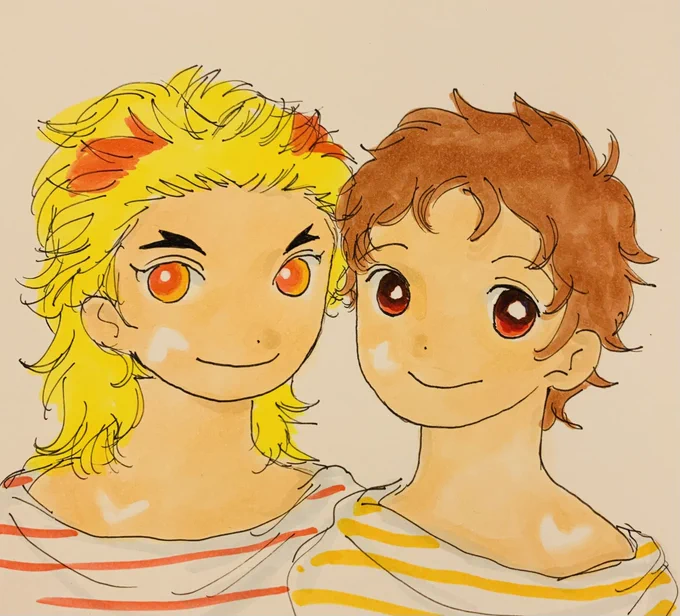 #夏の桃彦祭もう秋じゃが…描いちゃうよ(≧▽≦)日焼け…おやすみ…世界…(¦ꃩ[▓▓]|)彡 サッ 