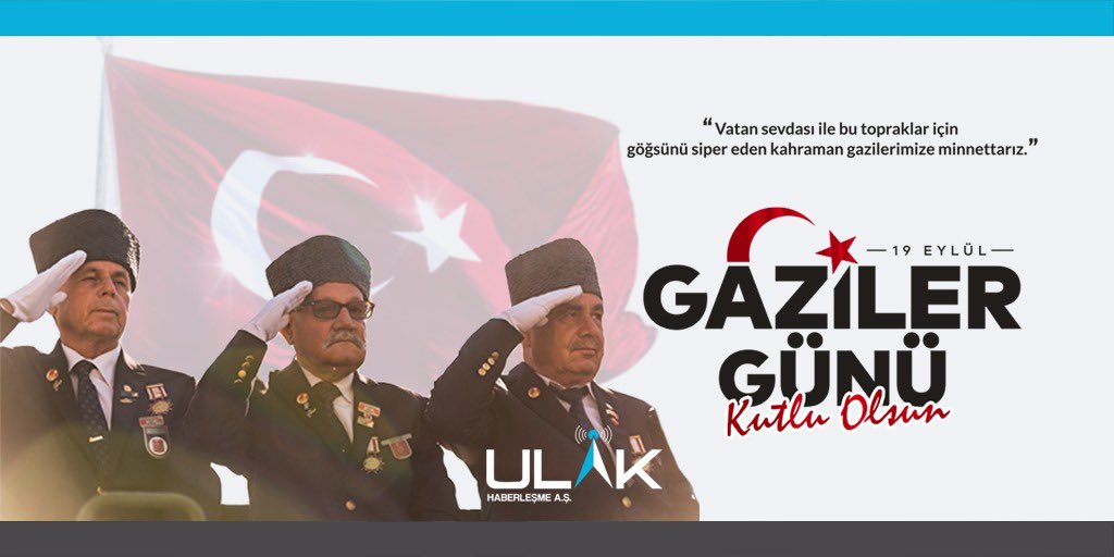Başta Cumhuriyetimizin kurucusu, Ulu Önder Gazi Mustafa Kemal Atatürk olmak üzere tüm gazilerimizi saygı, minnet ve rahmetle anıyoruz. #19EylülGazilerGünü🇹🇷🇹🇷🇹🇷🇹🇷