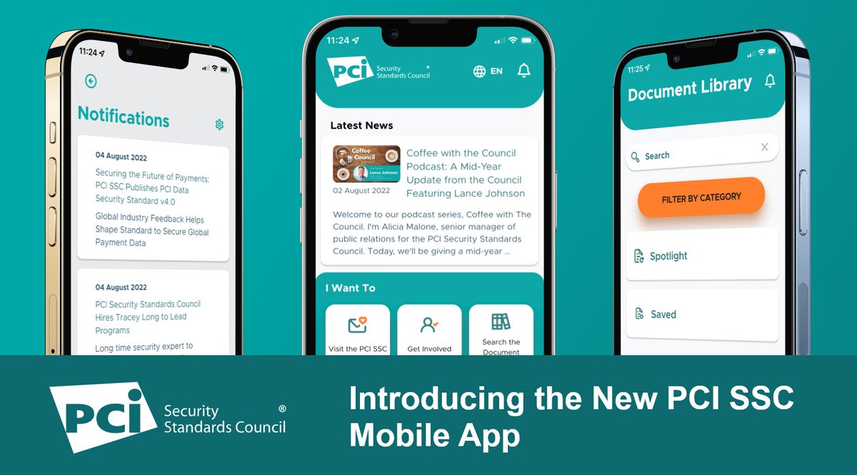 PCISSC's tweet photo. NEWS 📱: we launched our new mobile app! If you're a merchant, financial institution, point-of-sale vendor, assessor, or hardware and software developer - keep reading: https://t.co/FA39kmaypE https://t.co/8jmfrUODy0