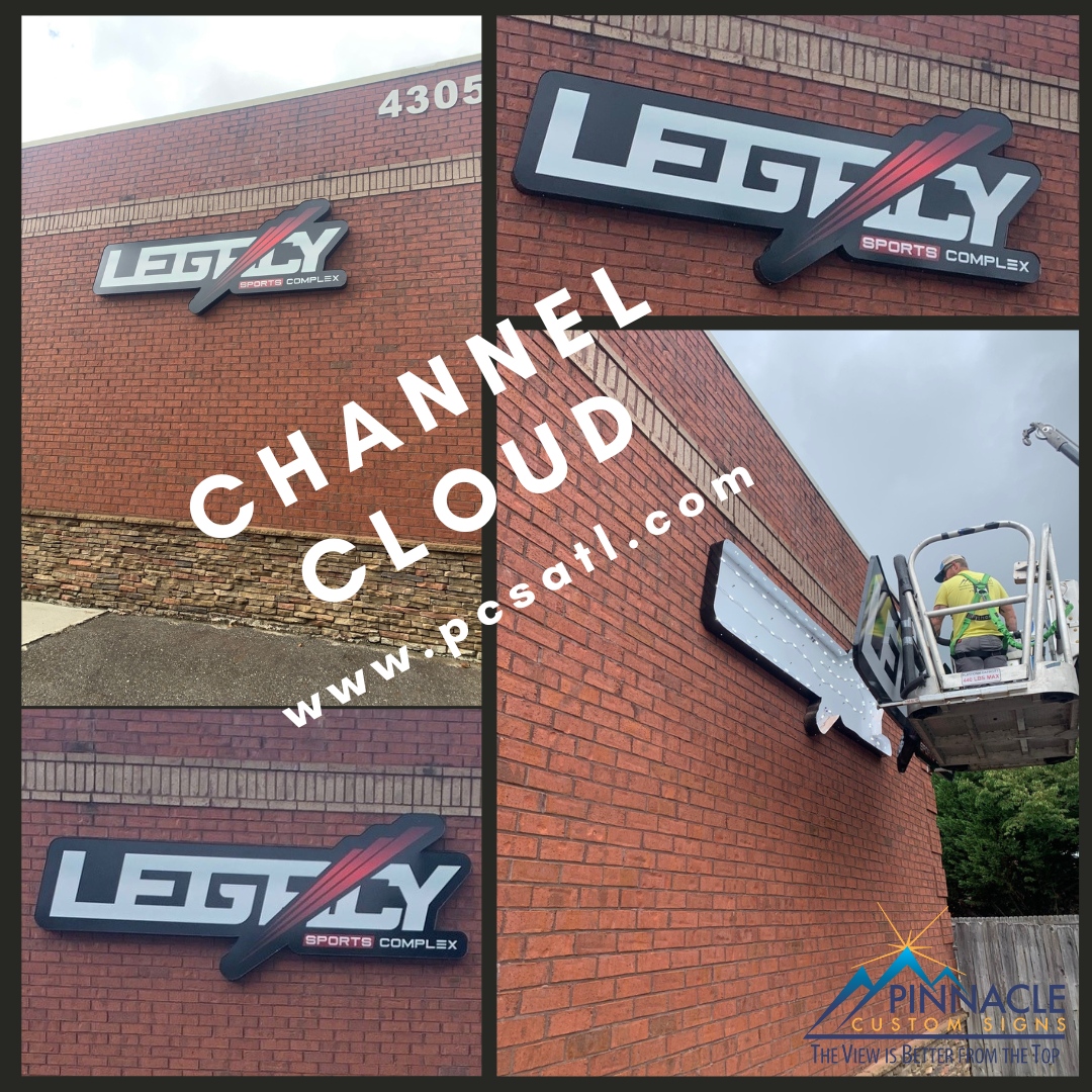 PinnacleCstmSgn's tweet photo. Cloud Signs β are a fantastic alternative for a customer who isn't looking for an aluminum cabinet or individual channel letters. A cloud sign is one large channel letter instead each letter being individually built. #betterfromthetop #cloudsigns https://t.co/yuDegmg44o https://t.co/6reDxgduBP