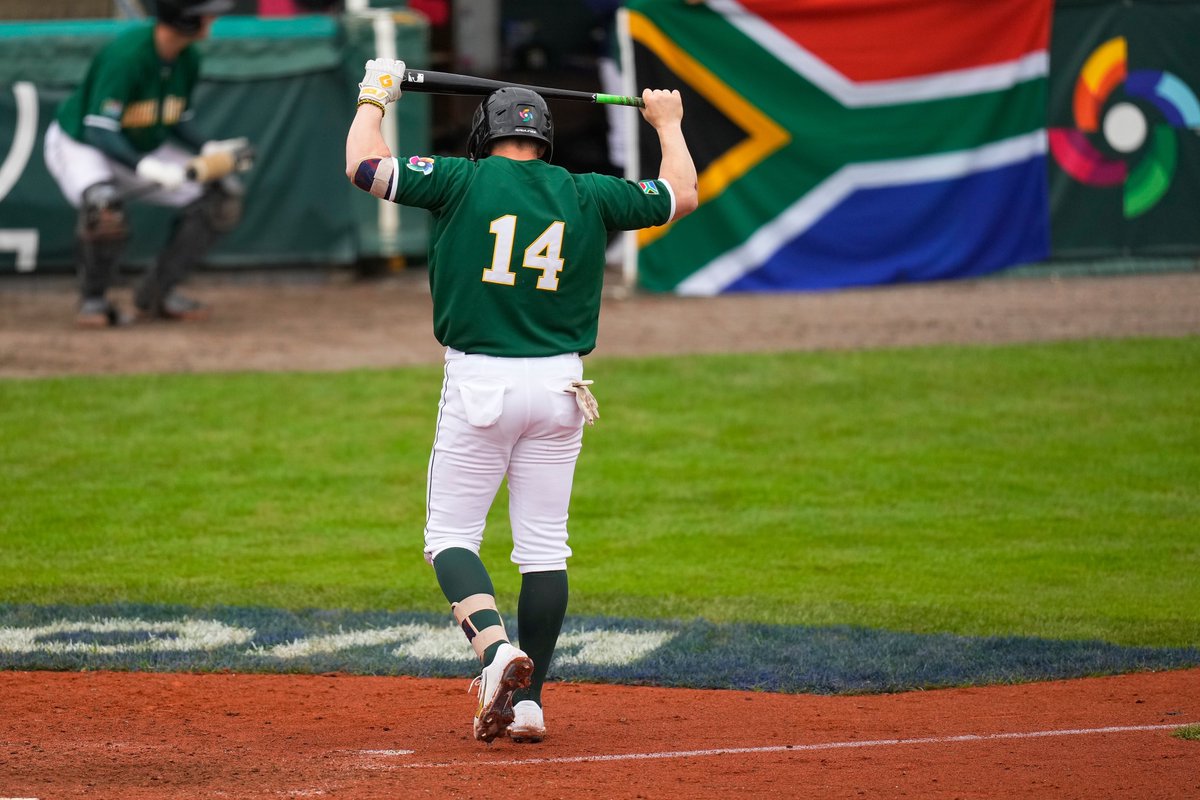 EU Baseball Magazine (@baseballebm) on Twitter photo Props and best wishes to #southafrica's captain Jonathan Phillips who had to leave the <a href="/WBCBaseball/">World Baseball Classic</a> elimination game with a hammie injury.
#ebsm <a href="/WBSCEurope/">⚾🥎🖐 WBSC Europe</a> #baseball <a href="/MLBEurope/">MLB Europe</a> #baseballebm #wbcqualifier Photo Credit: <a href="/GlennGervot/">Glenn Gervot</a> Props and best wishes to #southafrica's captain Jonathan Phillips who had to leave the <a href="/WBCBaseball/">World Baseball Classic</a> elimination game with a hammie injury.
#ebsm <a href="/WBSCEurope/">⚾🥎🖐 WBSC Europe</a> #baseball <a href="/MLBEurope/">MLB Europe</a> #baseballebm #wbcqualifier Photo Credit: <a href="/GlennGervot/">Glenn Gervot</a>