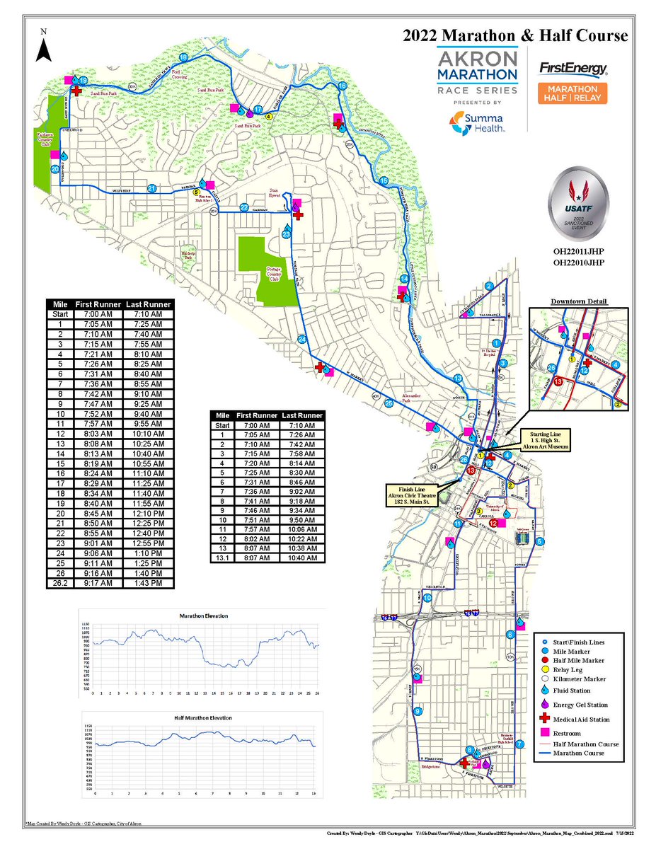 AkronOhioMayor's tweet photo. ⚠️ The @AkronMarathon is this Saturday! Here is your friendly reminder that several roadways throughout the City will be closed for a portion of 9/24 to accommodate Akron's biggest race of the year 🏃‍♀️🏃‍♂️ https://t.co/c3hVZwHSQ8