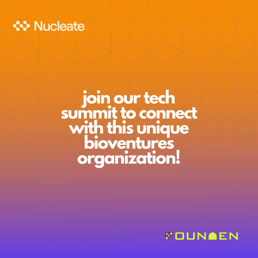 Interested in connecting with one of the most unique, disruptive bioventures organizations in the UK? 🤔 

Join our community today for updates, and check the event website to sign up! 🌱 

👉 buff.ly/3Rz4X1b

#career #founden #nucleate #collab #network #entrepreneur #bio