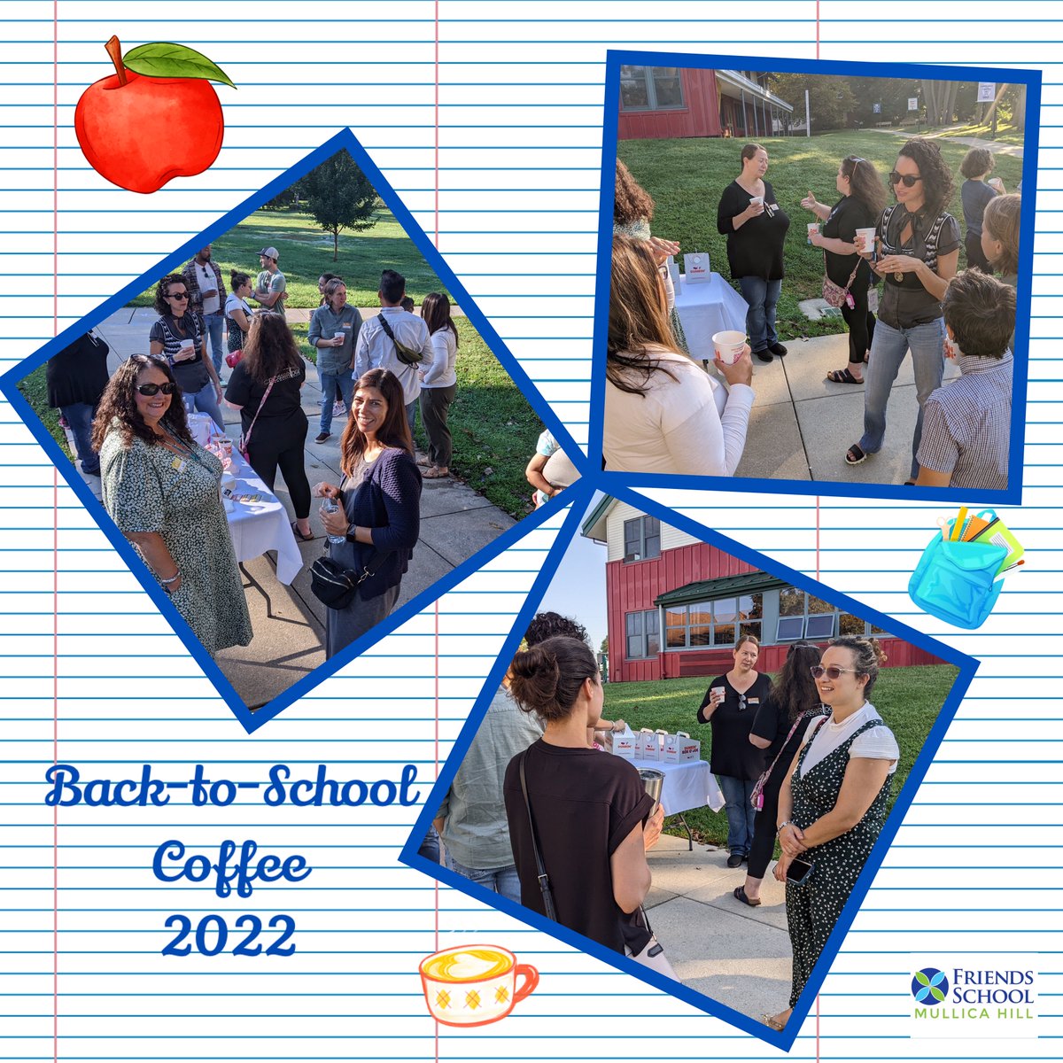 FriendsSchoolMH's tweet photo. Thank you to all those who attended our Back-to-School Coffee! It is so nice to gather together as a community. #FSMHTraditions #FSMHCommunity #FSMHConnections https://t.co/B20HHVzVHR