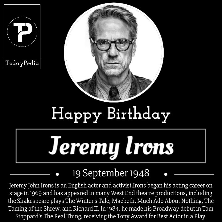 Happy Birthday Jeremy Irons ...! | 