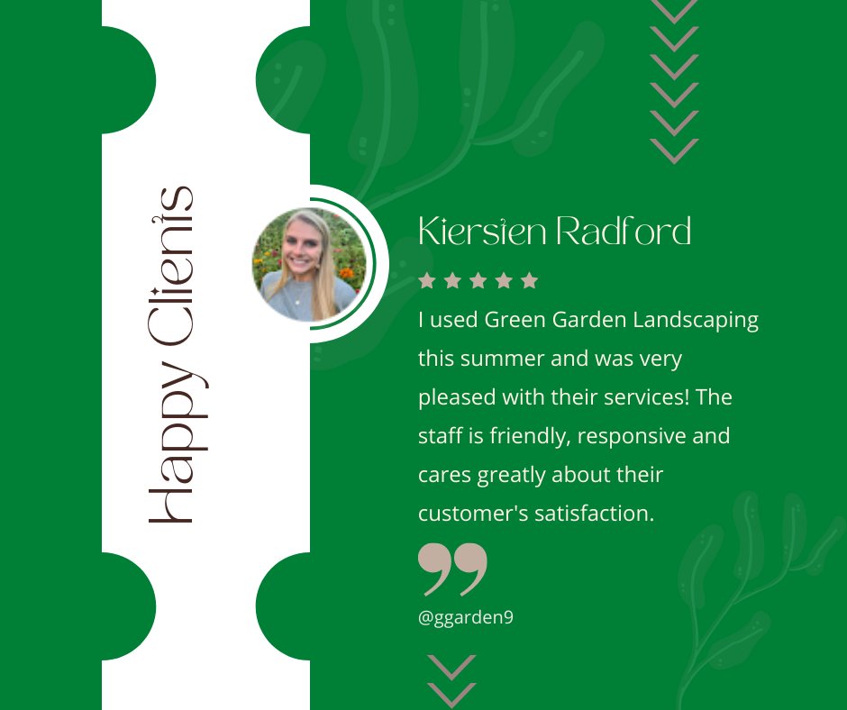GGL_LC's tweet photo. Thank you, Kierstin! We are happy that you're happy.
Green Garden Landscaping can help you to have a great-looking lawn all year round. Just dial (919) 478-1852.

To know more about us, you may check out our client's testimonial below.
https://t.co/2x2osor6Sc https://t.co/AMb4lX9m8L