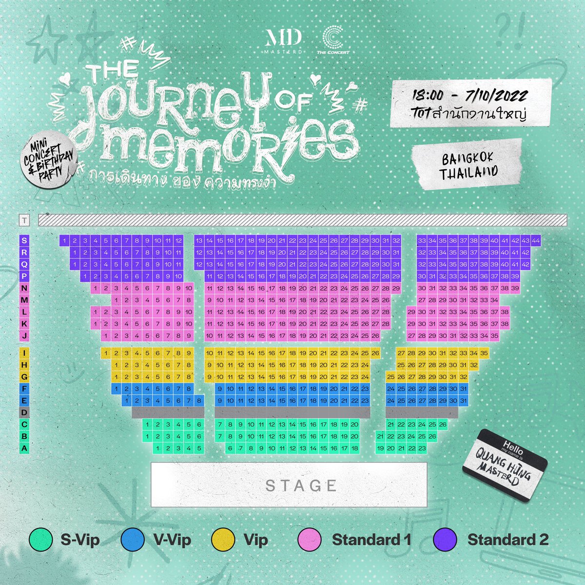 QH_MasterD's tweet photo. THÔNG BÁO GIÁ VÉ VÀ SƠ ĐỒ VỊ TRÍ: MINI CONCERT &amp; BIRTHDAY PARTY QUANG HUNG MASTERD - “The Journey of memories” 🎫🎫🎫

Vé sẽ được mở bán vào lúc 12:00 ngày 21.09.2022 tại ứng dụng “The Concert” hoặc truy cập website để biết thêm chi tiết https://t.co/iGZbDyPnRt https://t.co/N9c8tA0TEh