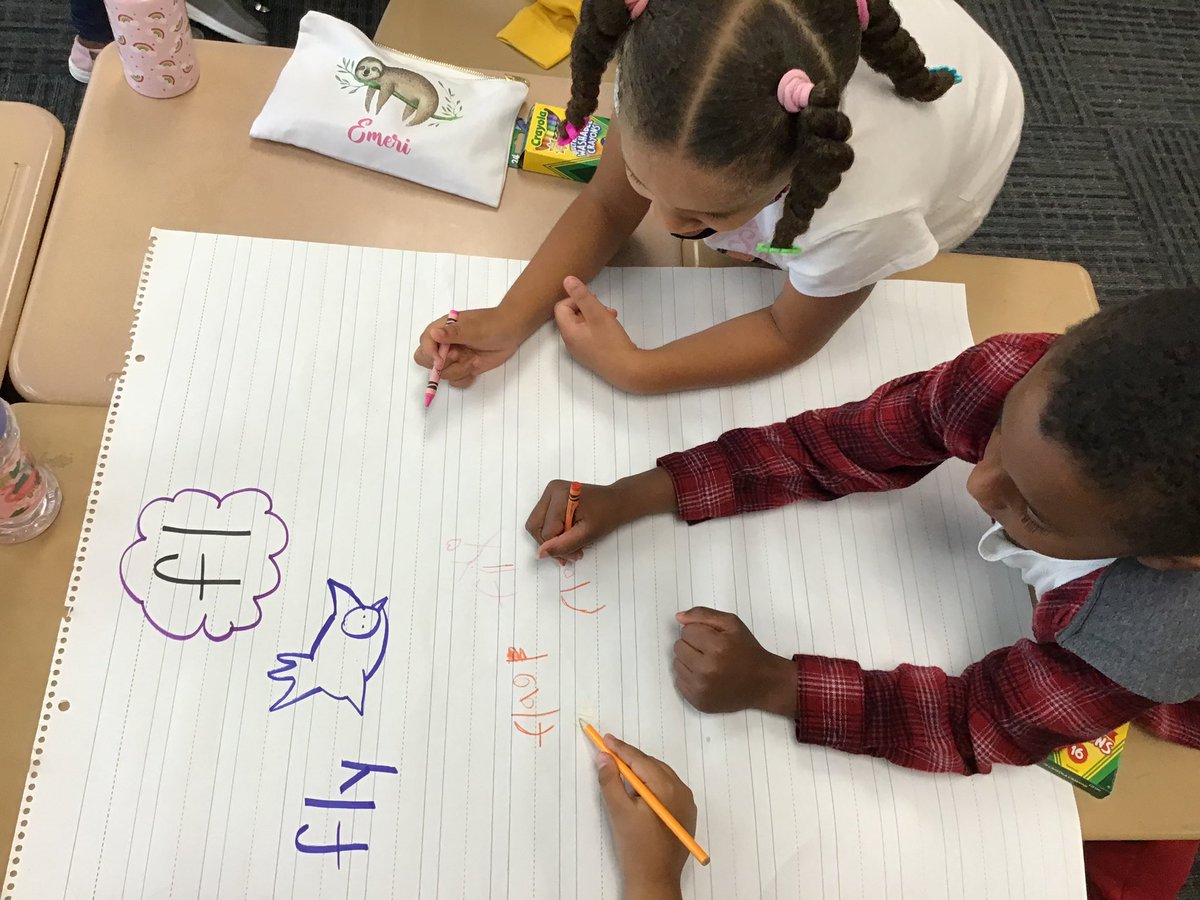 EllieFater's tweet photo. Students can make anchor charts too! My students worked with a team to create examples of things with l-blends. Next, they presented their posters to the class. I loved hearing my students cheer for each other as they presented! 🌟 #WarrenWill https://t.co/tB2v77NtK5
