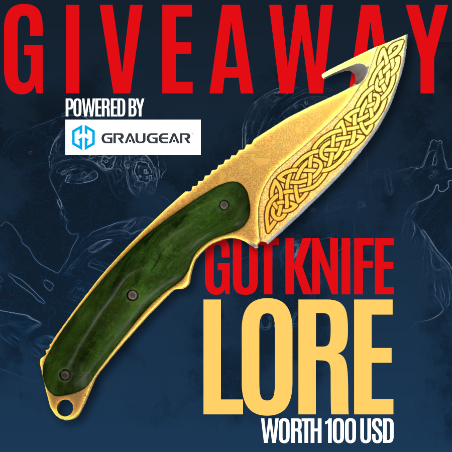 senthexgg's tweet photo. #GIVEAWAY
We start a new Giveaway. Today we got a GUT Knife #LORE for you!

To enter:
🔴 follow @senthex &amp; @GRAUGEAR1 
🔴 retweet
🔴 link 3 friends

Ends. 9.10.22. #csgogiveaway #csgo #knifegiveaway #raffle #csgogiveaways #csgoknife #knifeaway https://t.co/tAuhmkNXay
