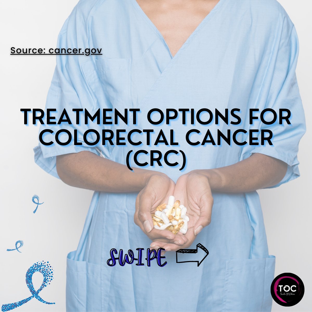 ColorTrials's tweet photo. There are many treatment options available. Colorectal cancer is beatable! The only thing you need to do is get screened, EARLY! #coloncancer #colorectal #awareness #allycon #surgery #radiation #chemotherapy https://t.co/nJiSwaxgMW