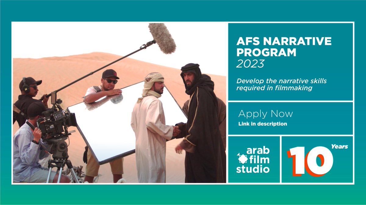 ImageNationAD's tweet photo. From #scriptwriting, through directing and until editing workshops - the #AFS Narrative program will help develop your skills in filmmaking.
To learn more and register for the program, visit https://t.co/KNGGqHS0Xf
#ArabFilmStudio #Narrative #Filmmaking #ImageNationAD https://t.co/3OIcy4mGp1