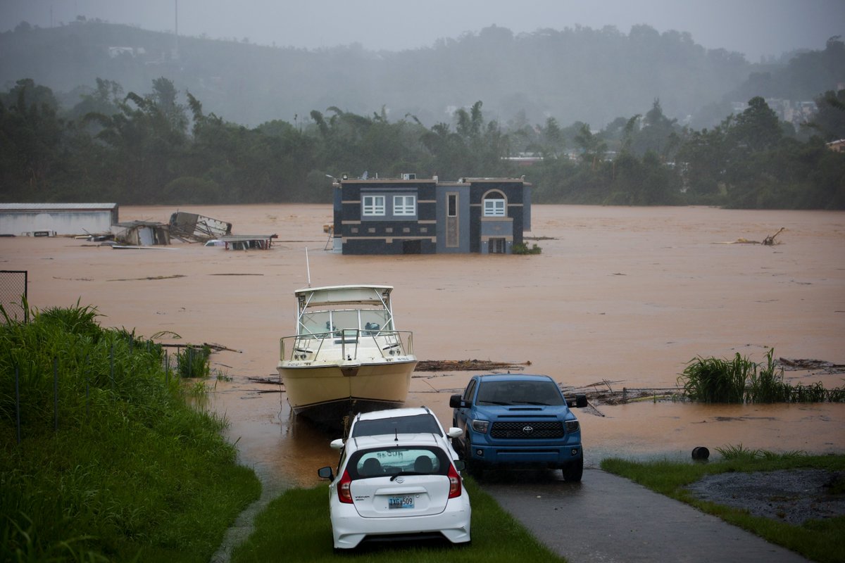 NBCNews's tweet photo. DEVELOPING: Puerto Rico without power after Hurricane Fiona made landfall Sunday, bringing catastrophic flooding to the island.

• 1.5 million utility customers without power
• At least 196,000 people without potable water

Latest: https://t.co/6dyKv6tD8B 

📷Stephanie Rojas/AP https://t.co/ULLg4xfLiv