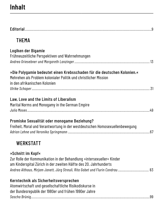Unser Heft 84 2/2021 "monogamie", hg. v. <a href="/VeroSpringmann/">veronika springmann</a> &amp; @lucke_martin steht nun #OpenAccess zum freien Download
verfügbar unter: werkstattgeschichte.de/alle_ausgaben/…