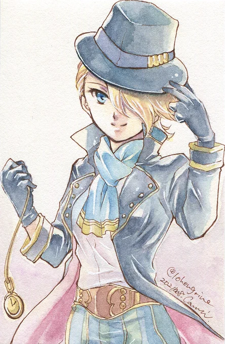 #昭和生まれの絵描きさんの絵を魅せて 流行りの絵柄や塗りに憧れるけど、結局いつも通りになってしまう。もちろん絵柄が古い自覚はある…デジタルでもアナログでも描くけど、最近はアナログ(透明水彩)の方が多い 
