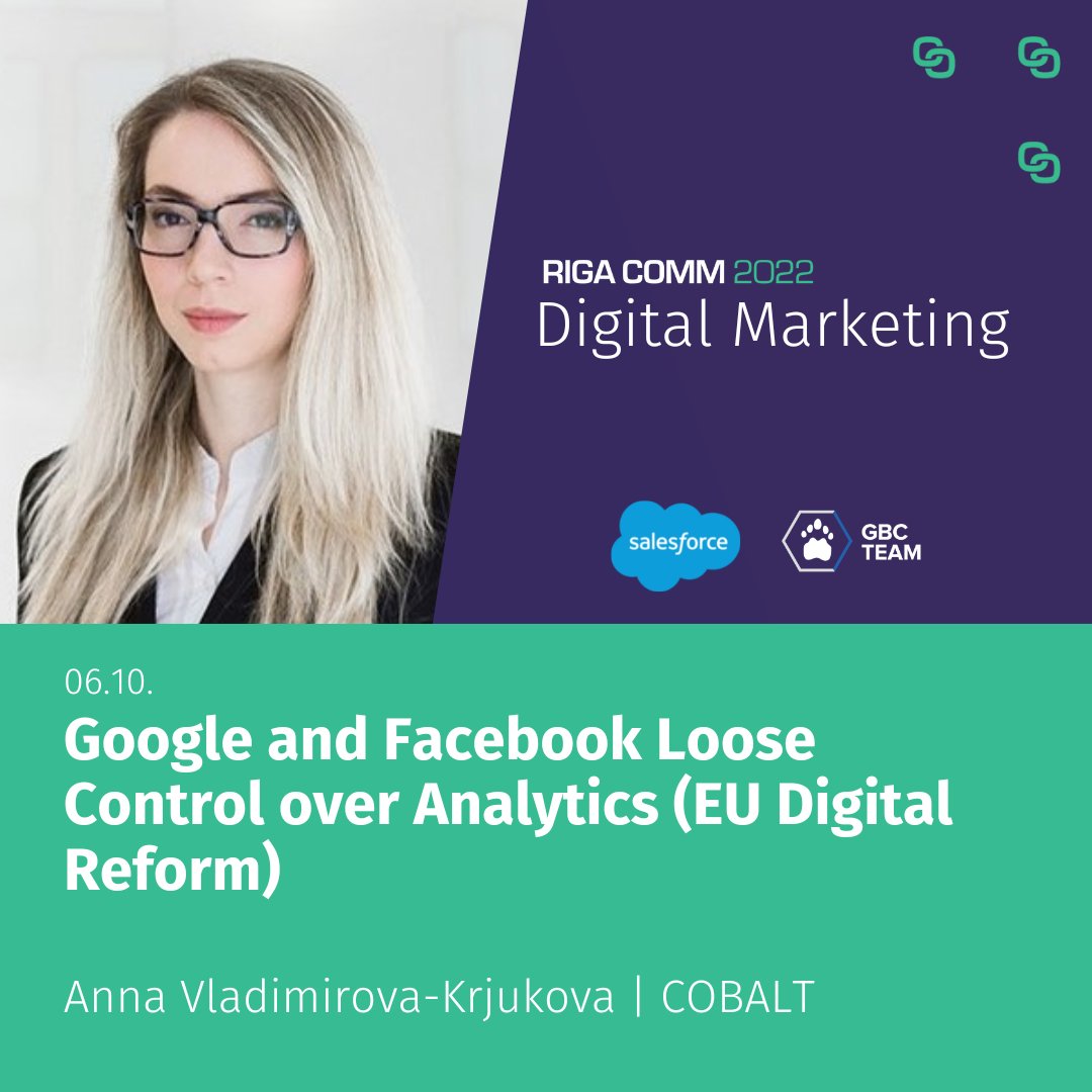 <a href="/AnnaVlKr/">Anna  Vladimirova-K</a>, Senior Associate, <a href="/COBALT_Legal/">COBALT Legal</a>
 
The new EU digital regulation will let #business and #private users request all #data #related to using such #platforms as #google and #facebook. This will open many new opportunities to  #analytics and #marketing ✔