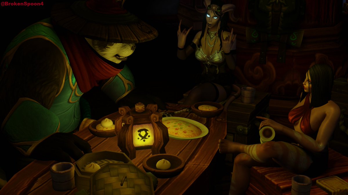 BrokenSpoon4's tweet photo. The gang hanging out in one of our events, i forgot to post UvU

#Pandaren #draenai #human #Warcraft #blender https://t.co/Hn3zi5RVpW