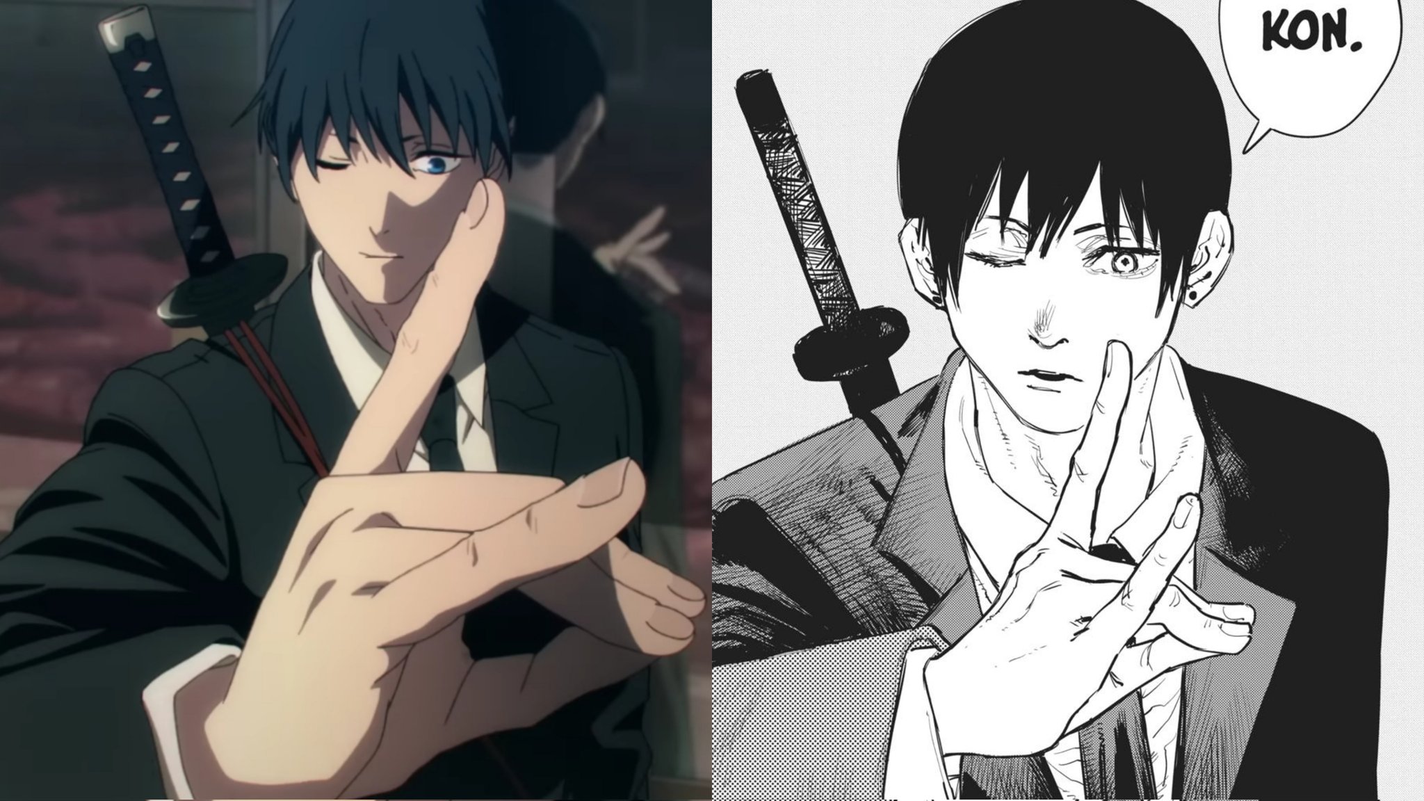 kudou ⛧ on X: Chainsaw Man Anime & Manga comparison. #chainsawman   / X