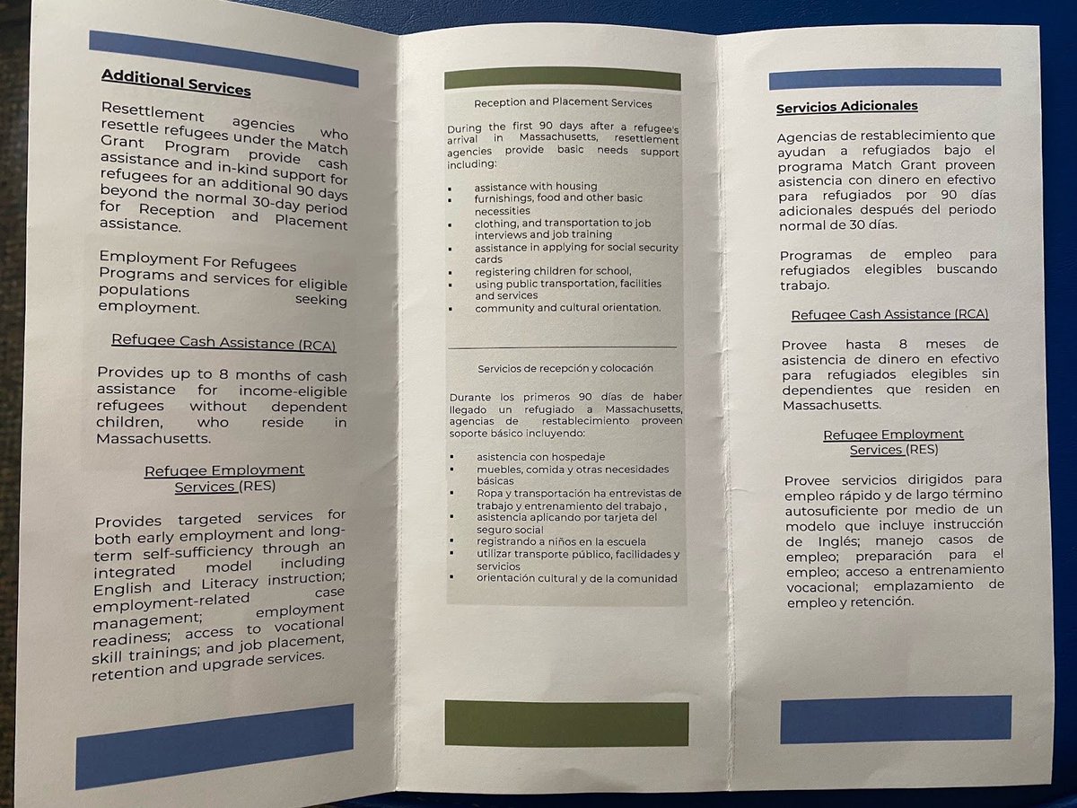 !!! a fake brochure promising eight months cash assistance, food, job training/placement, help with housing + more was given to migrants who were lured by @GovRonDeSantis into boarding a flight to martha’s vineyard. @JuddLegum obtained a copy: popular.info/p/the-smoking-…