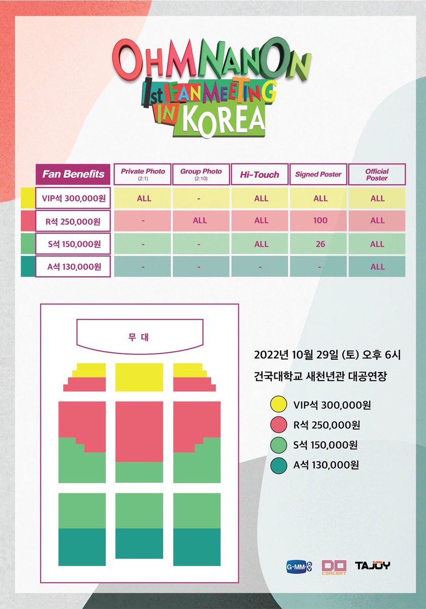 tingnanon's tweet photo. OHM NANON 1st Fan Meeting in Seoul 
📅 วันแสดง: เสาร์ 29 ต.ค. 65 ,18:00 น.
📍สถานที่: Konkuk University New Millennium Hall, Seoul, Korea

⏰ เปิดจำหน่ายบัตร: 27 ก.ย. 65 เวลา 20:00 น. (GMT +9) ทาง web Interpark 

#OhmNanonFMKorea2022
#mynameisnanon #nanon_korapat https://t.co/PxcGW7b74C