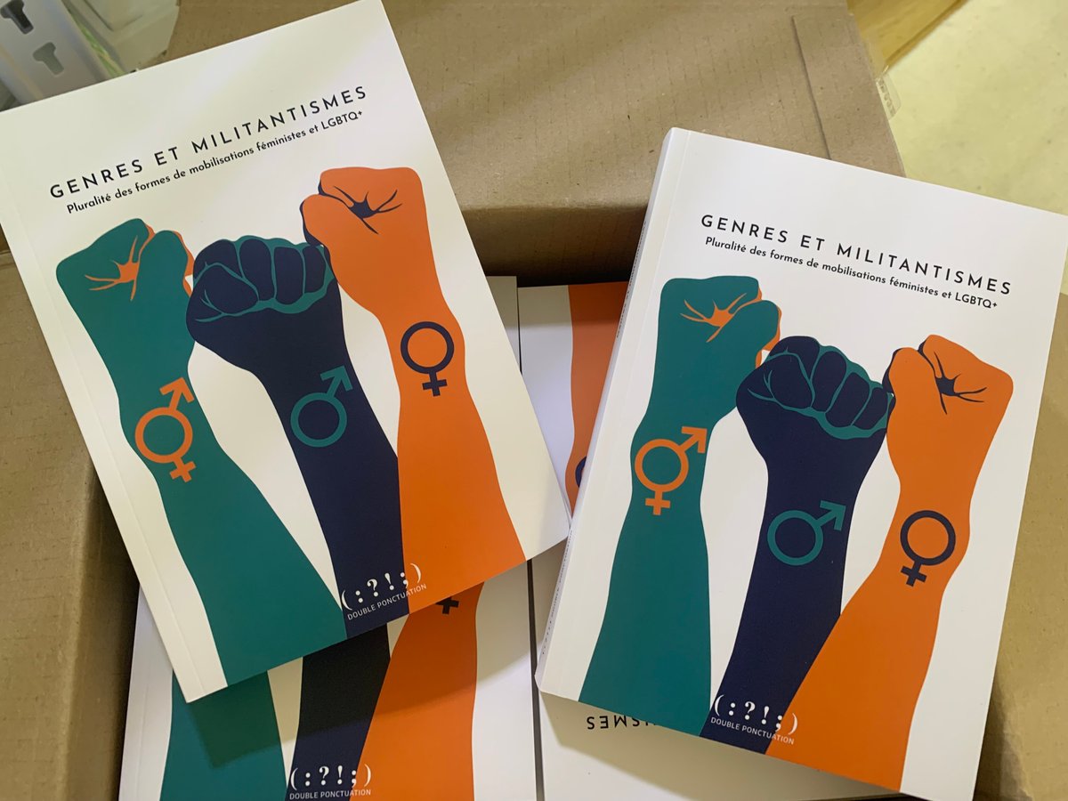 DPonctuation's tweet photo. Tellement, tellement content de recevoir aujourd'hui les premiers exemplaires de "Genres et militantismes". En pré-commande partout ⚠ Tirage limité. #feminisme #LGBTQIA #genre https://t.co/0wQPI1TtKm