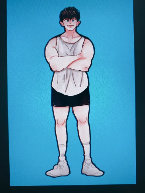 着せ替え紙人形作ろうと思って描きはじめました 