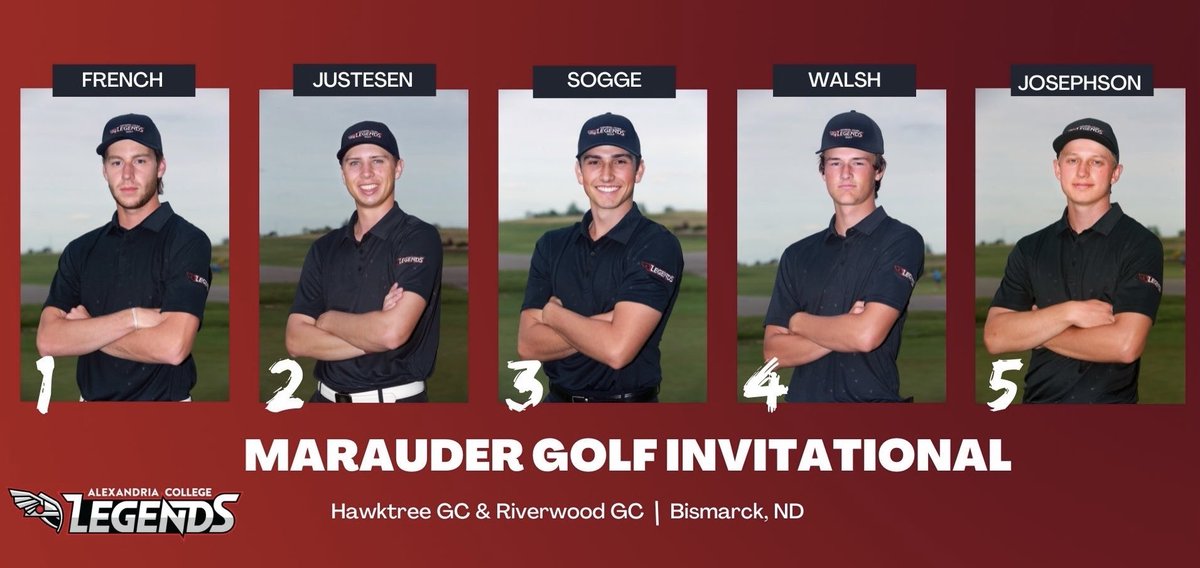 atcclegendsgolf's tweet image. Match day

Day 1

🏆 Marauder Invitational 
⏰ 9:30am
📍 Bismarck ND
⛳️ Hawktree Golf Club