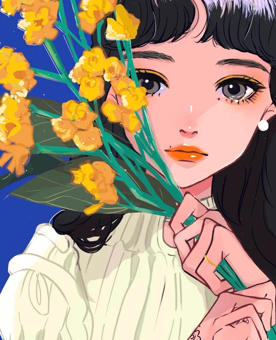 「束」#イラスト #illustration 