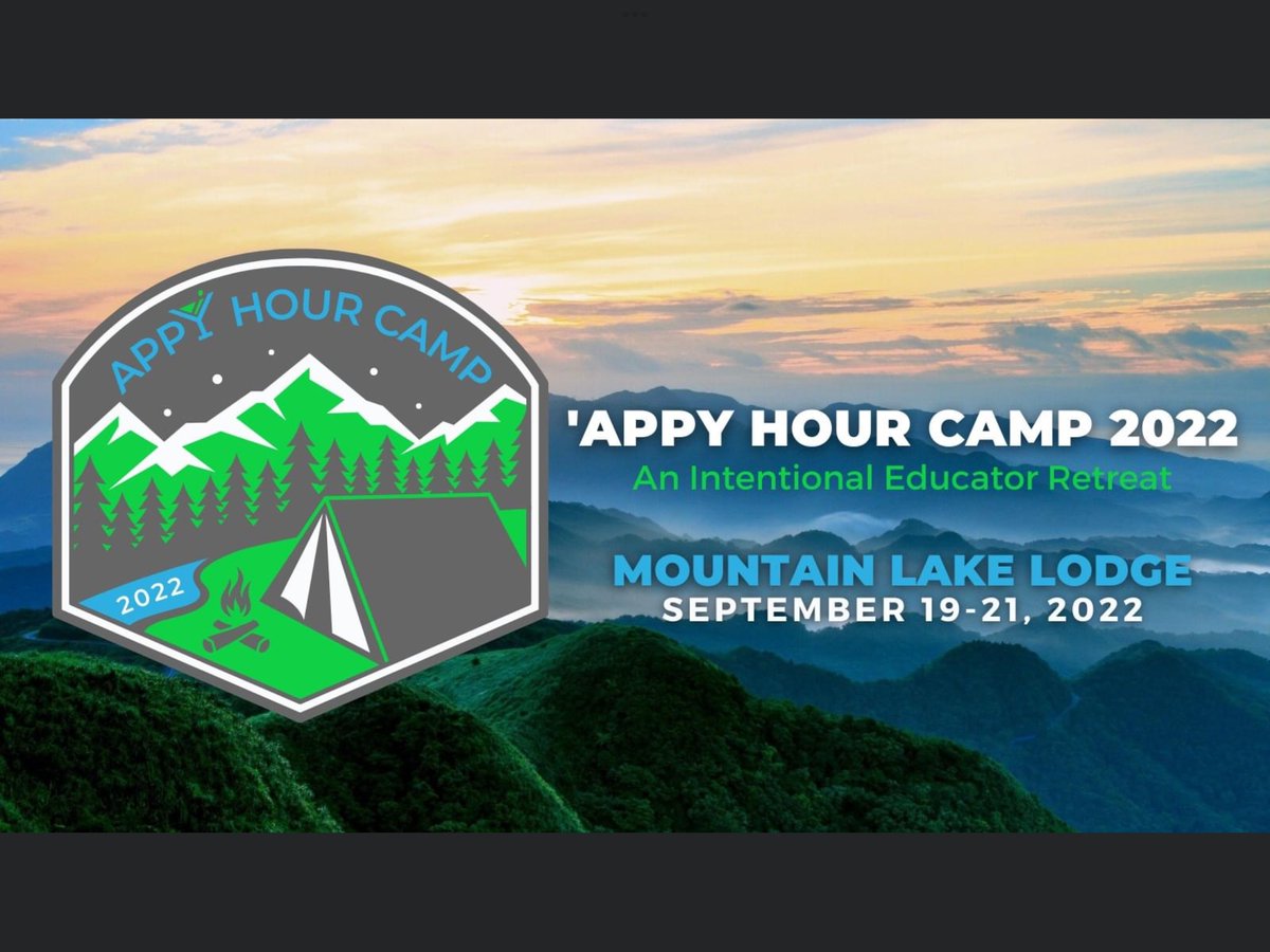 Kickoff of #AppyHourCamp has started at Mountain Lake Lodge!  Let the fun and inspiration begin! 🏕🥳❤️