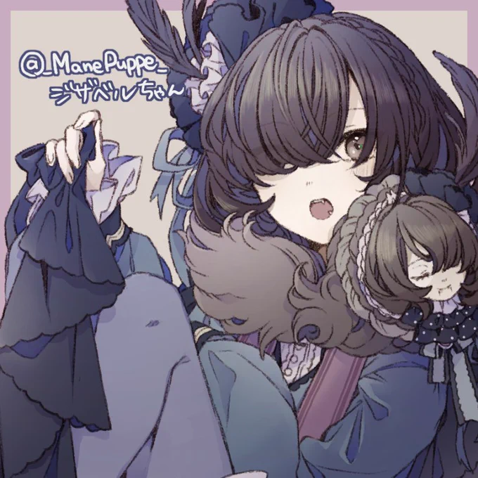 #pkgドローイング よその子ドラゴンタイプジザベルちゃんお借りしました〜! 
